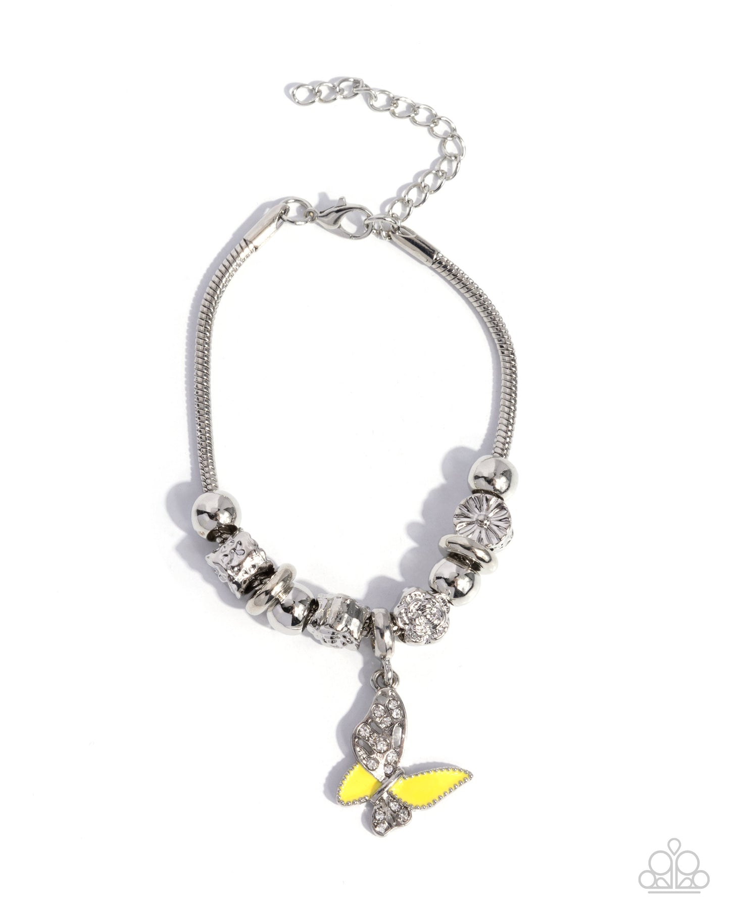 Luminescent Landing - Yellow Bracelet - Paparazzi Accessories