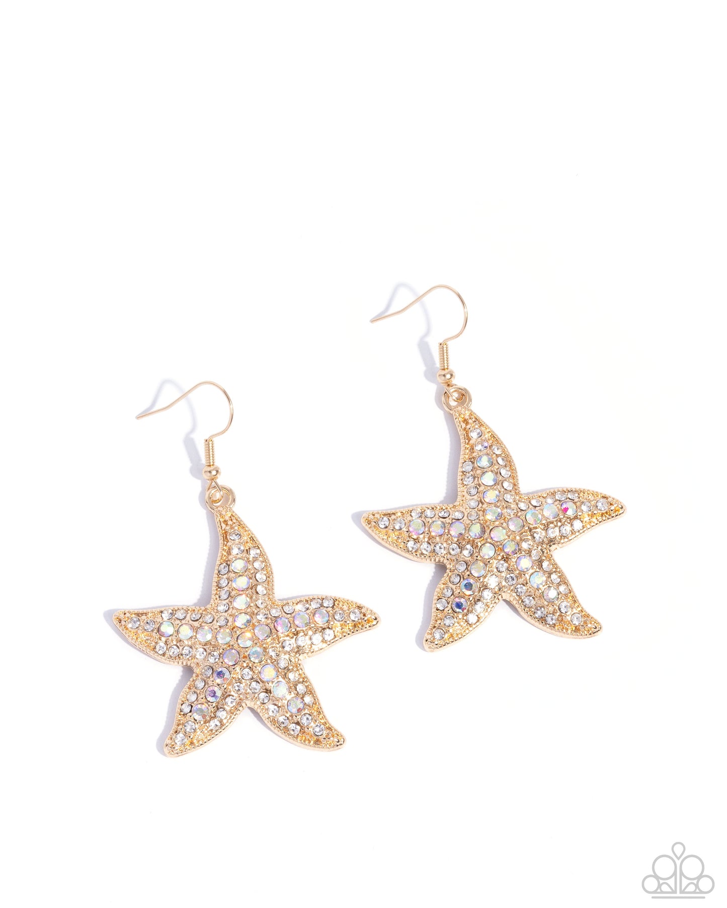 Starfish Spectacle - Gold Earrings - Paparazzi Accessories