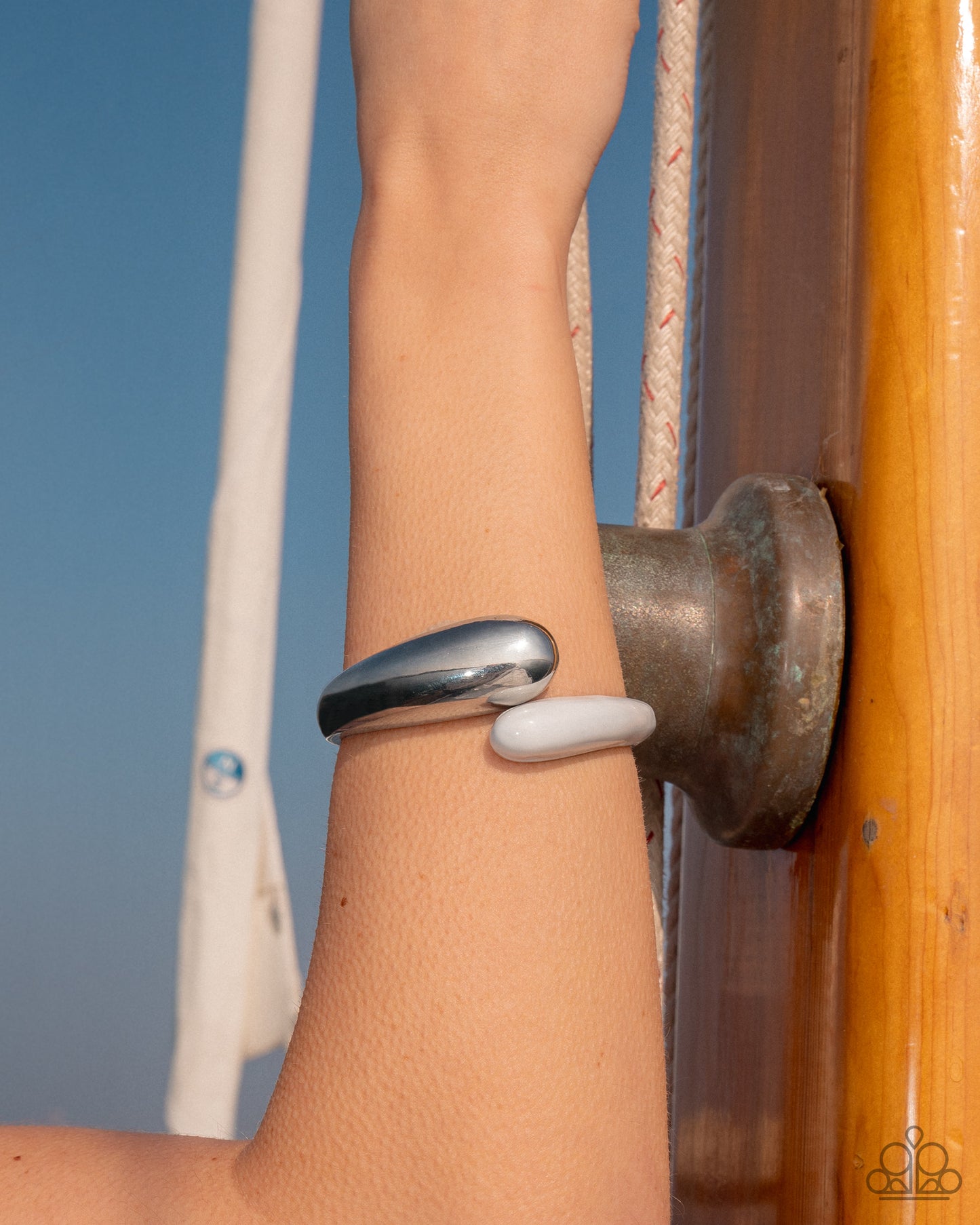 Painted Partner - White Bracelet - Paparazzi Accessories