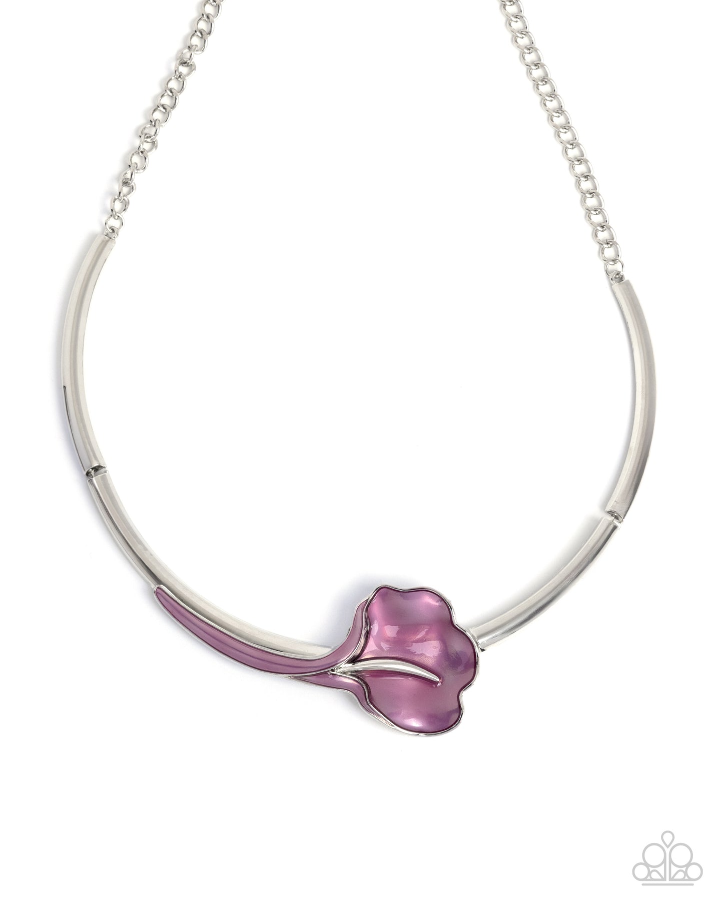 Calla Lily Chic - Purple Necklace - Paparazzi Accessories