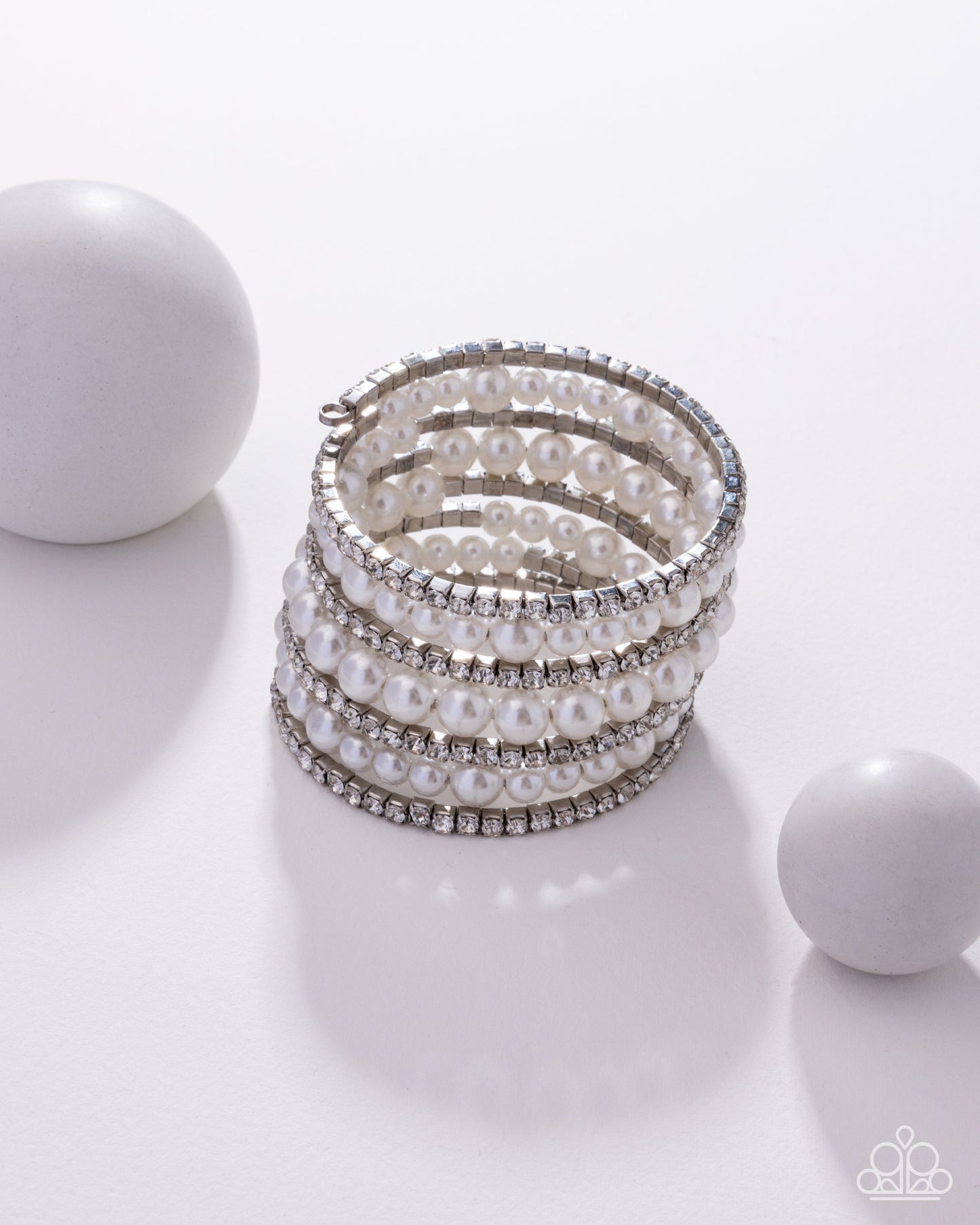 Finalized Flair - White Bracelet- Paparazzi Accessories
