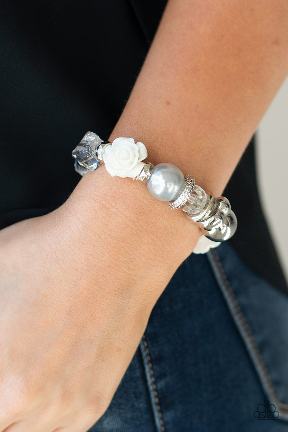 Here I Am Silver Bracelet - Paparazzi Accessories