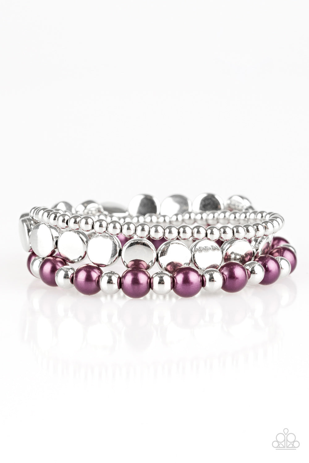 Girly Girl Glamour Purple Bracelet - Paparazzi Accessories