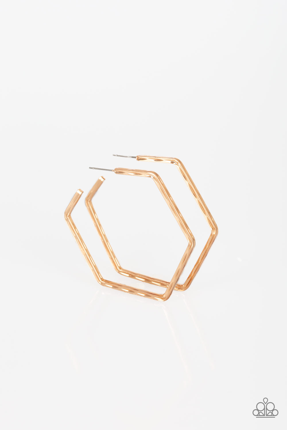 Metro Metric Gold Earrings - Paparazzi Accessories