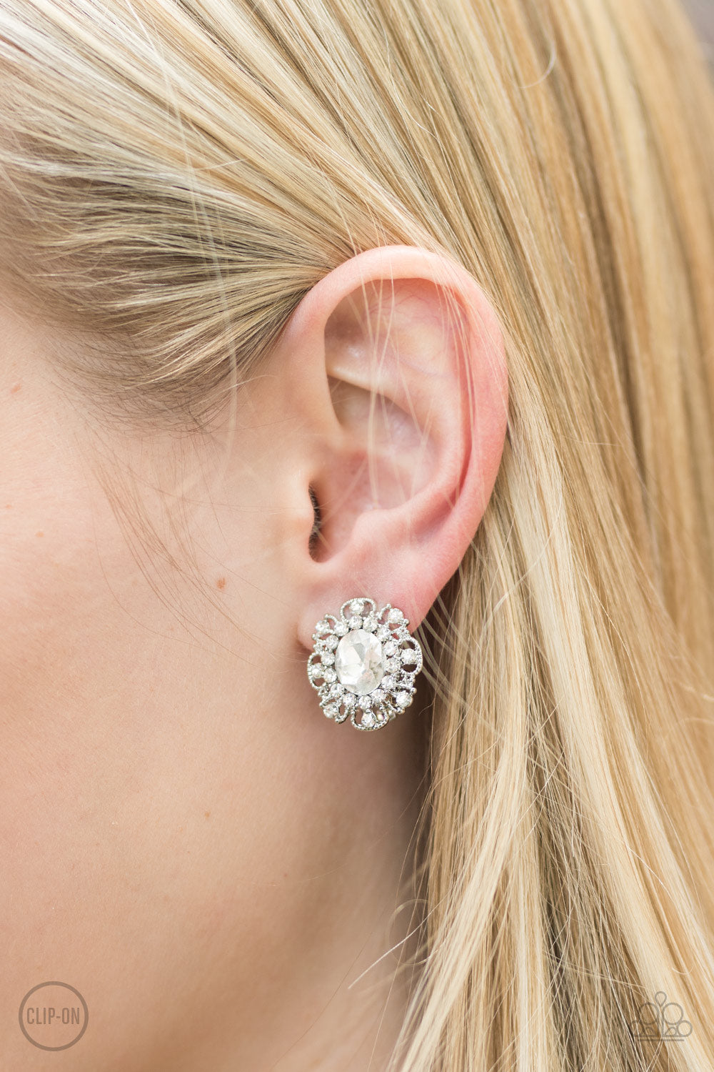 Wheres The Groom? - White Clip-On - Paparazzi Accessories