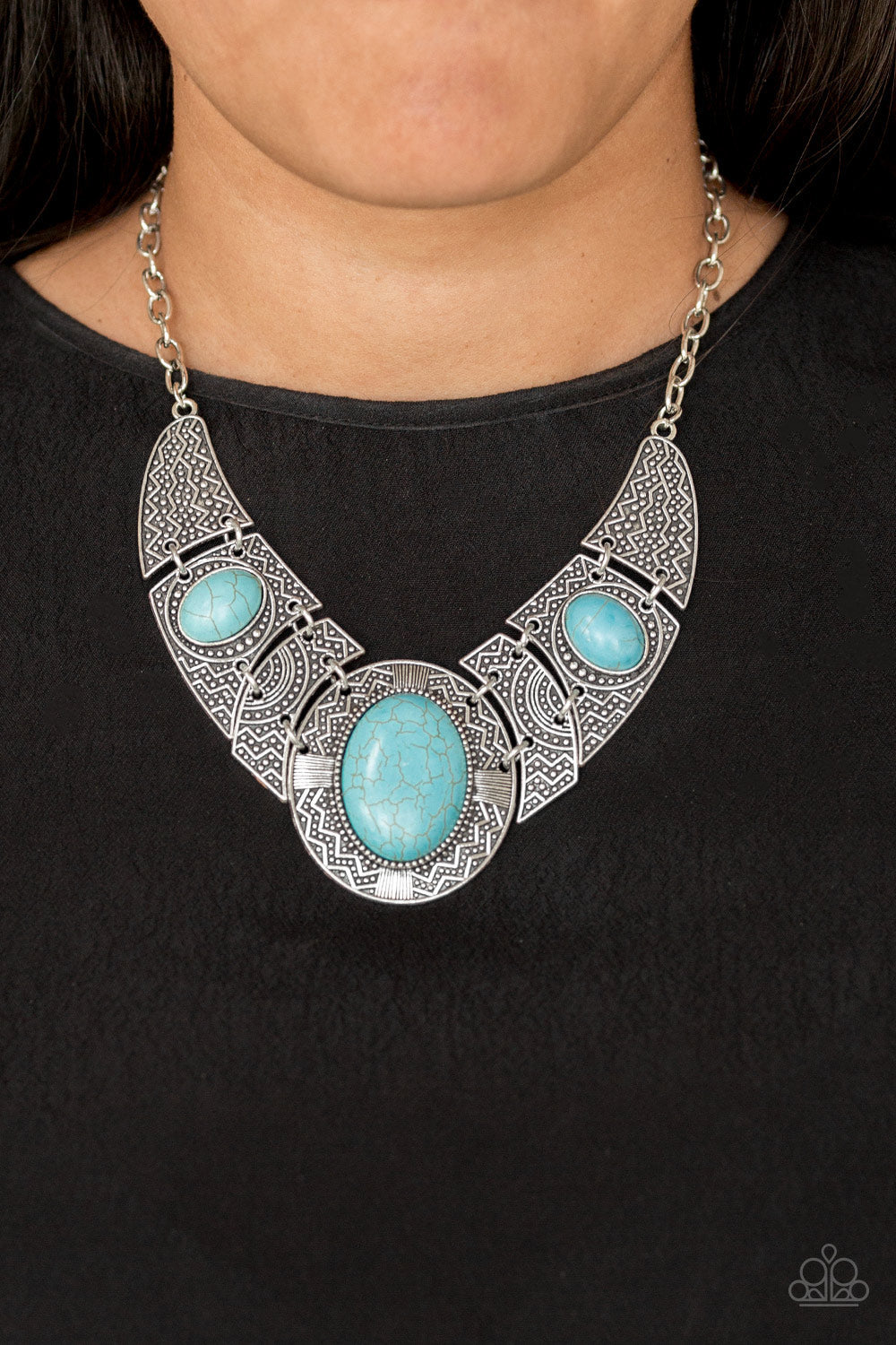 Leave Your LANDMARK - Blue - Paparazzi Accessories