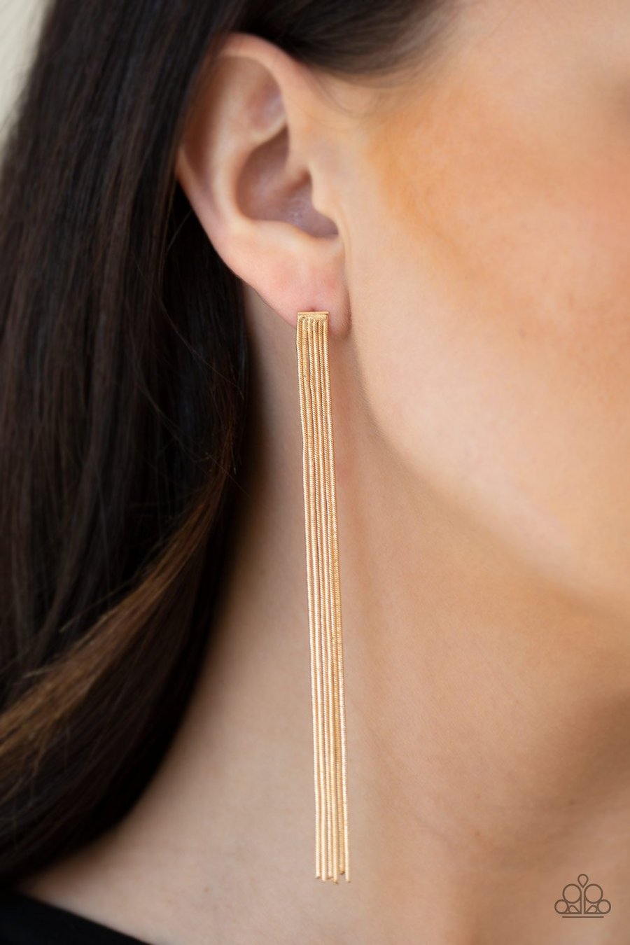 Head To Toe Dazzle - Gold Earrings - Paparazzi Accessories - Paparazzi Accessories