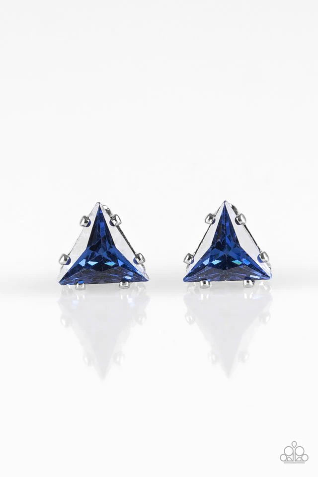 Prismatic Shine - Blue Earrings - Paparazzi Accessories