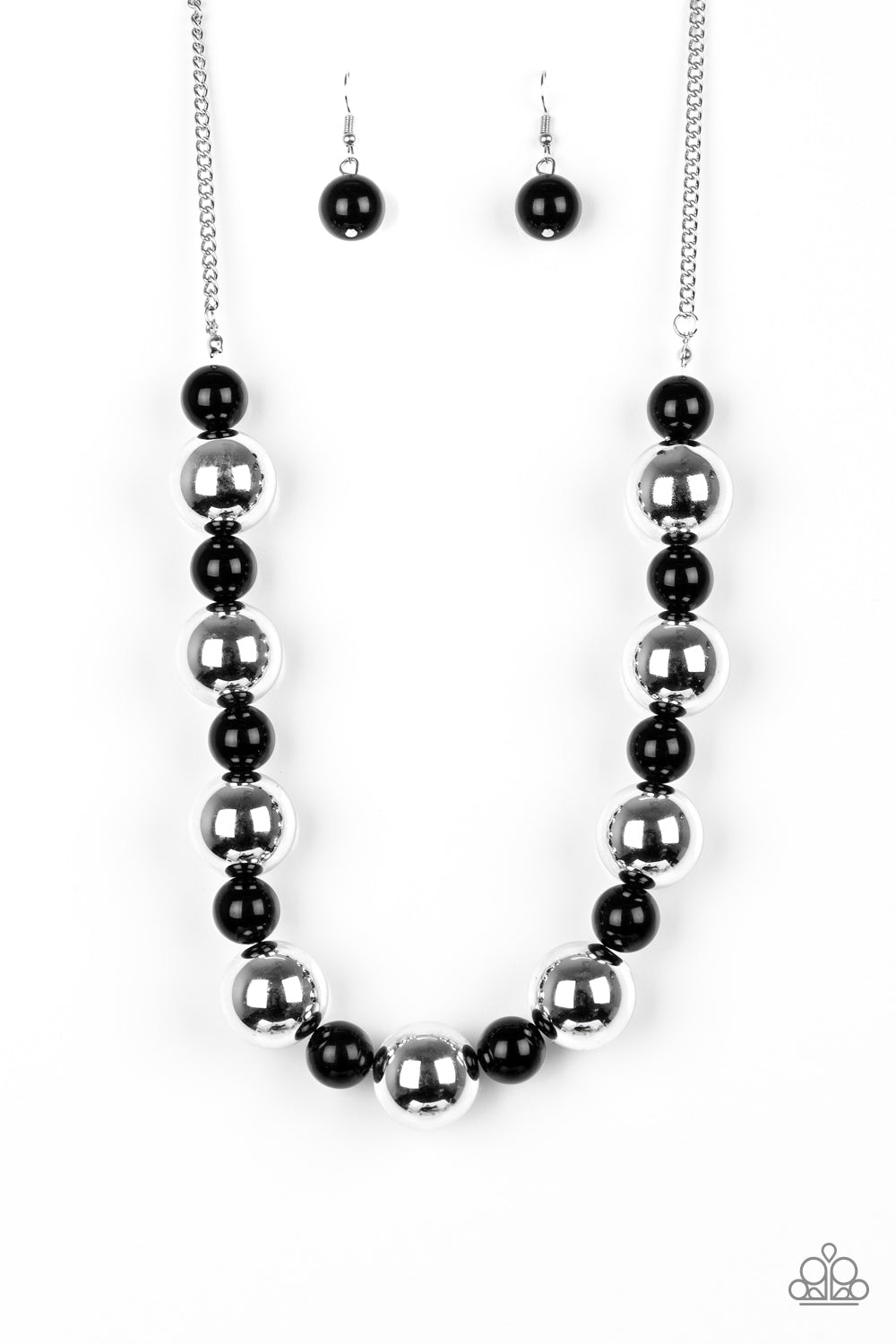Top Pop - Black Necklace - Paparazzi Accessorieslf - Paparazzi Accessories