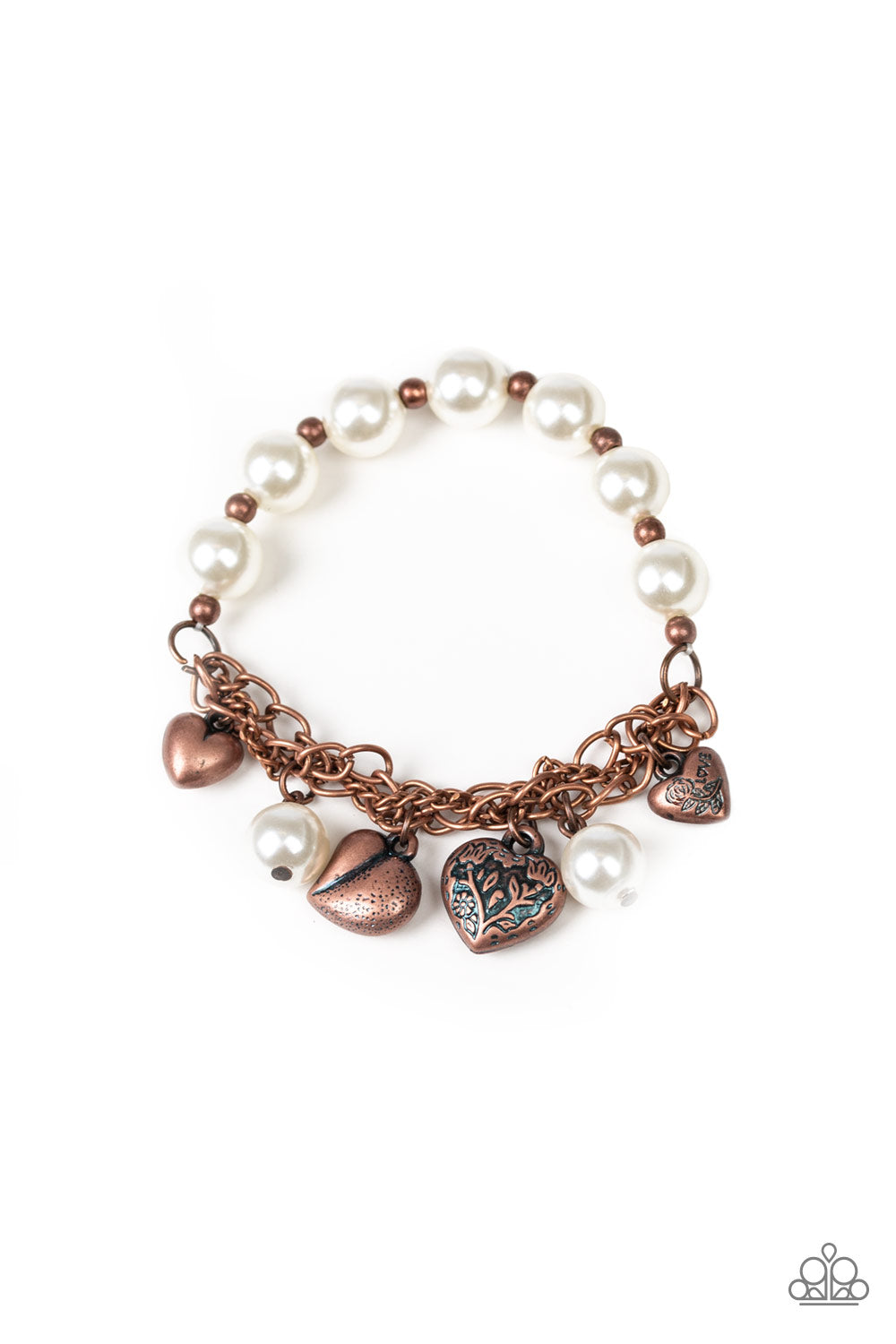 More Amour - Copper Bracelet Paparazzi Accessories - Paparazzi Accessories