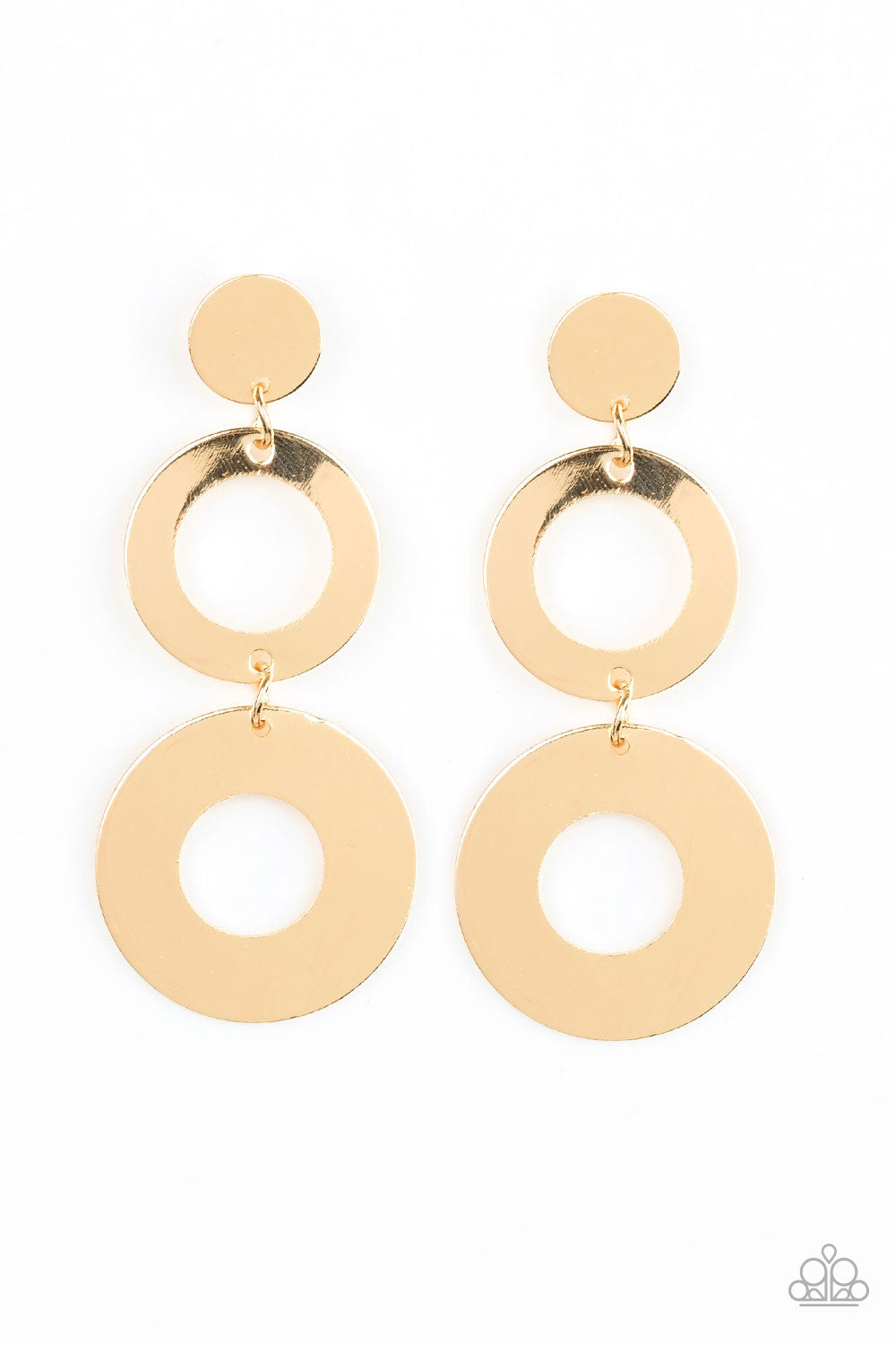 Pop Idol - Gold Earrings - Paparazzi Accessories