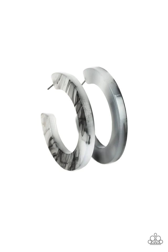 Oceanside Oasis - Black Earrings - Paparazzi Accessories - Paparazzi Accessories