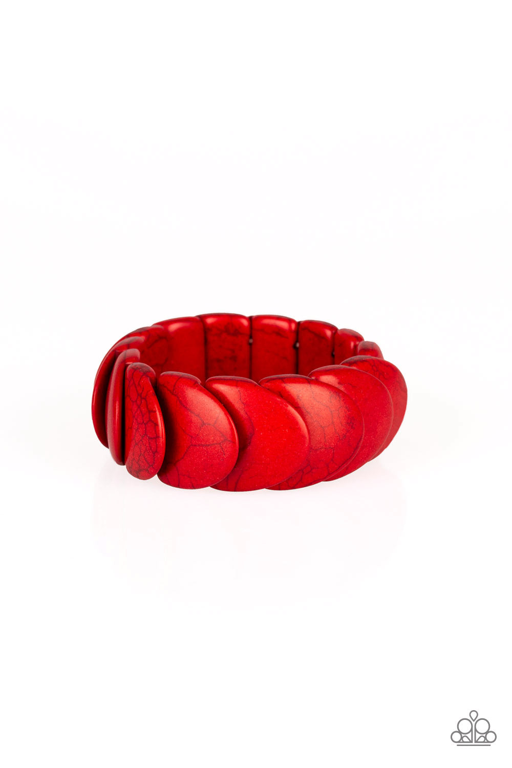Nomadic Nature - Red Bracelet - Paparazzi Accessories - Paparazzi Accessories