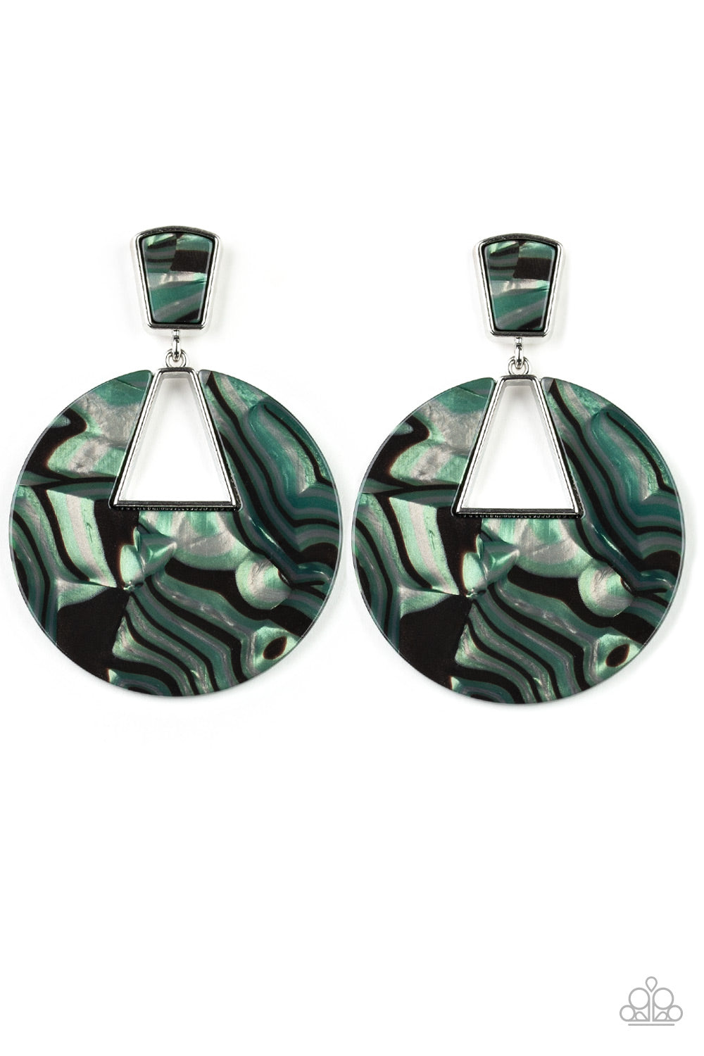 Let HEIR Rip! - Green Earrings - Paparazzi Accessories - Paparazzi Accessories
