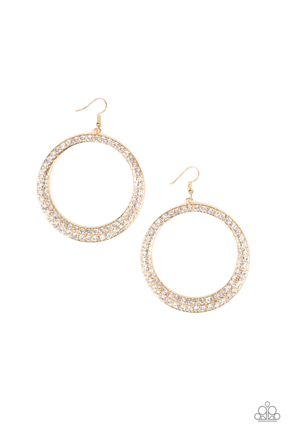 So Demanding - Gold Earrings - Paparazzi Accessories