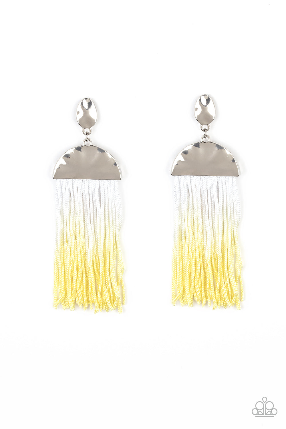 Rope Them In - Yellow Earrings - Paparazzi Accessories - Paparazzi Accessories