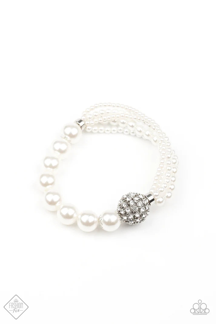 Show Them The DIOR - White Bracelet - Paparazzi Accessories
