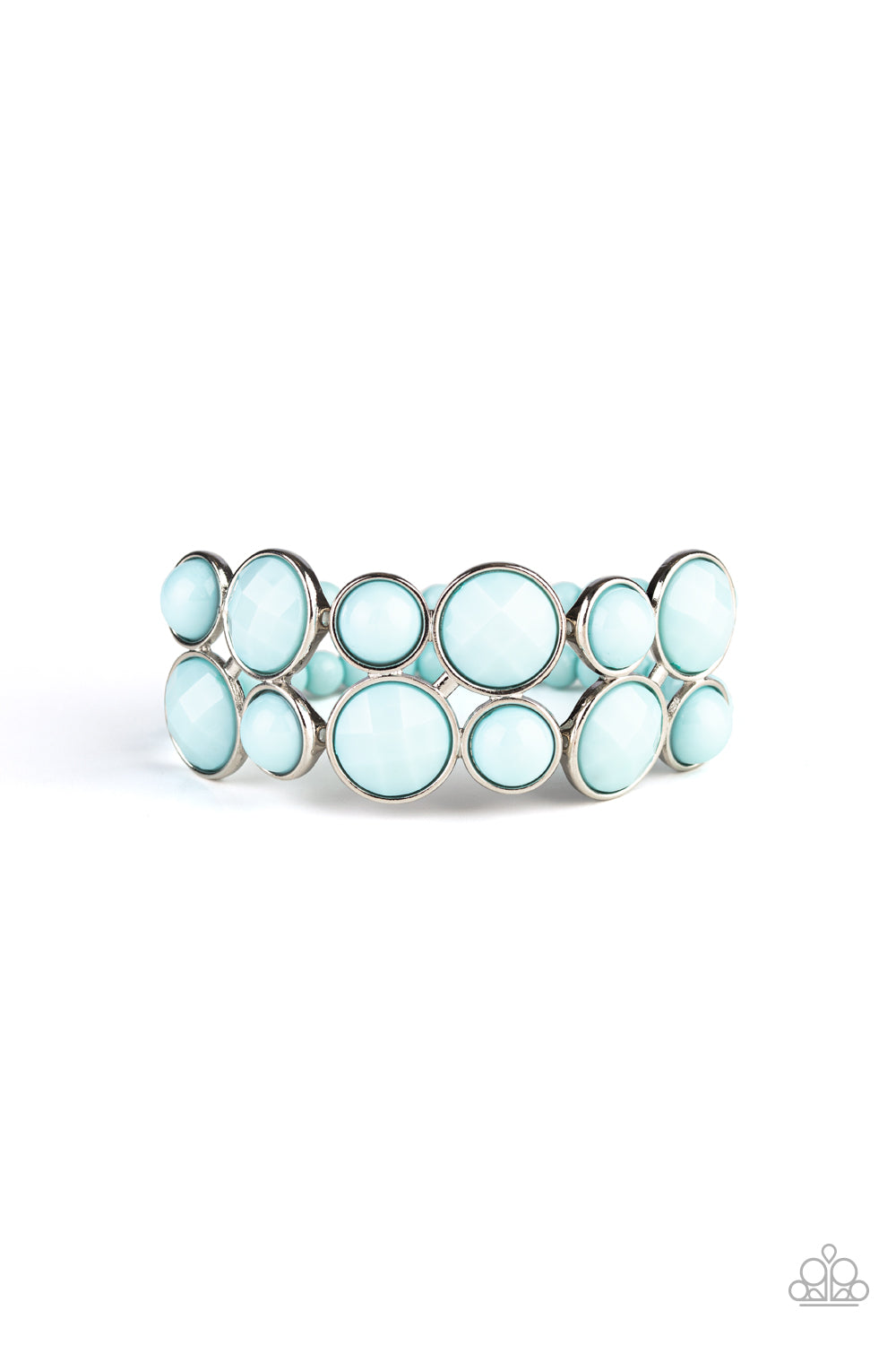 Confection Connection - Blue Bracelet - Paparazzi Accessories - Paparazzi Accessories