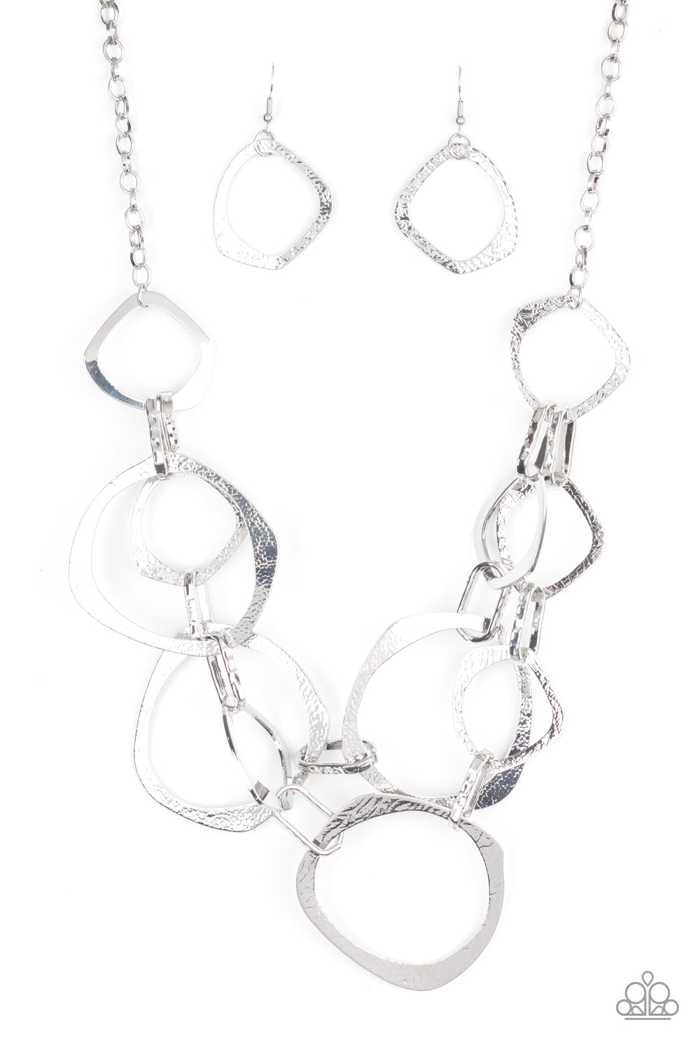 Salvage Yard - Silver Necklace - Paparazzi Accessories - Paparazzi Accessories