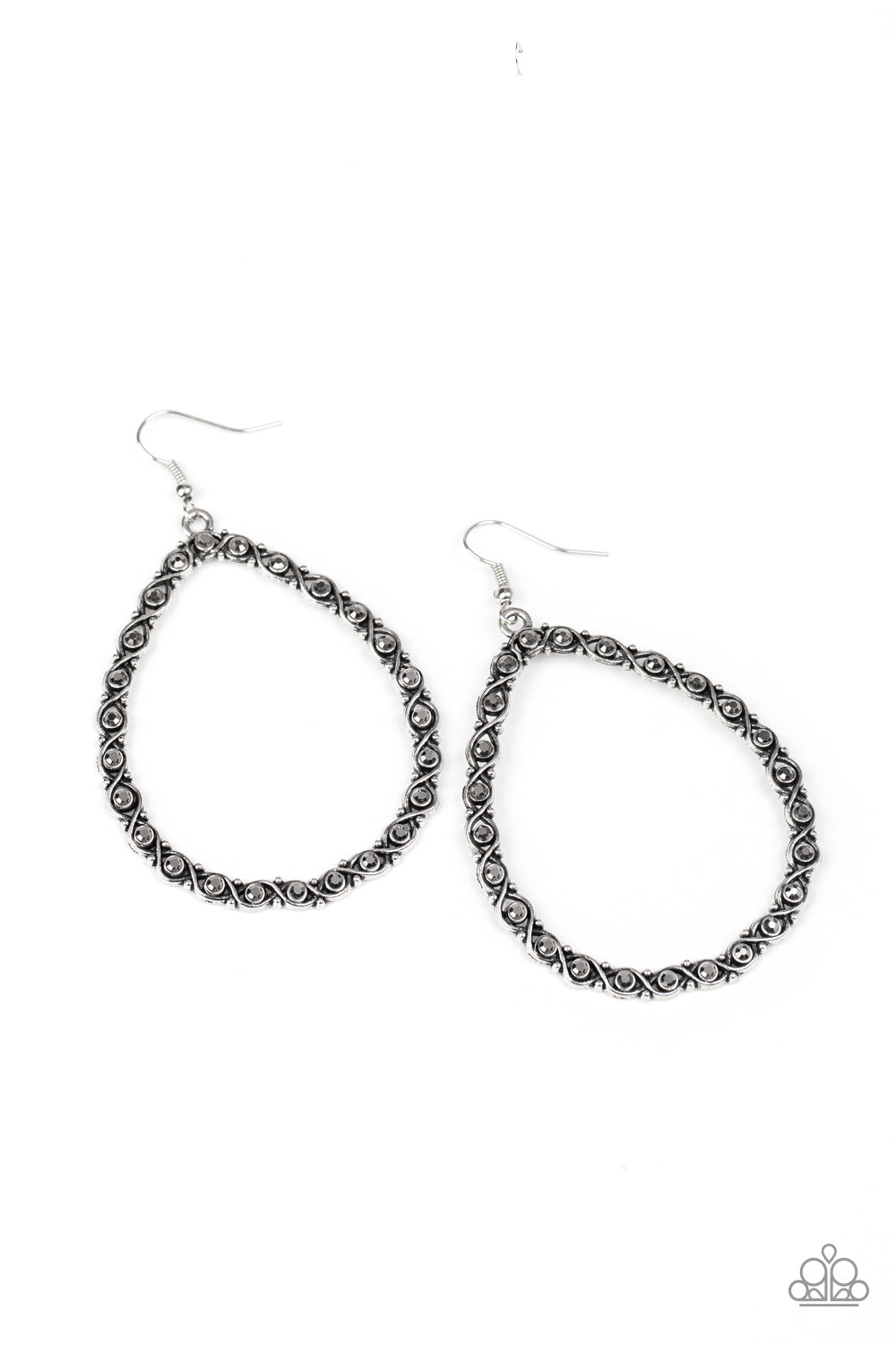 Galaxy Gardens - Silver Earrings - Paparazzi Accessories