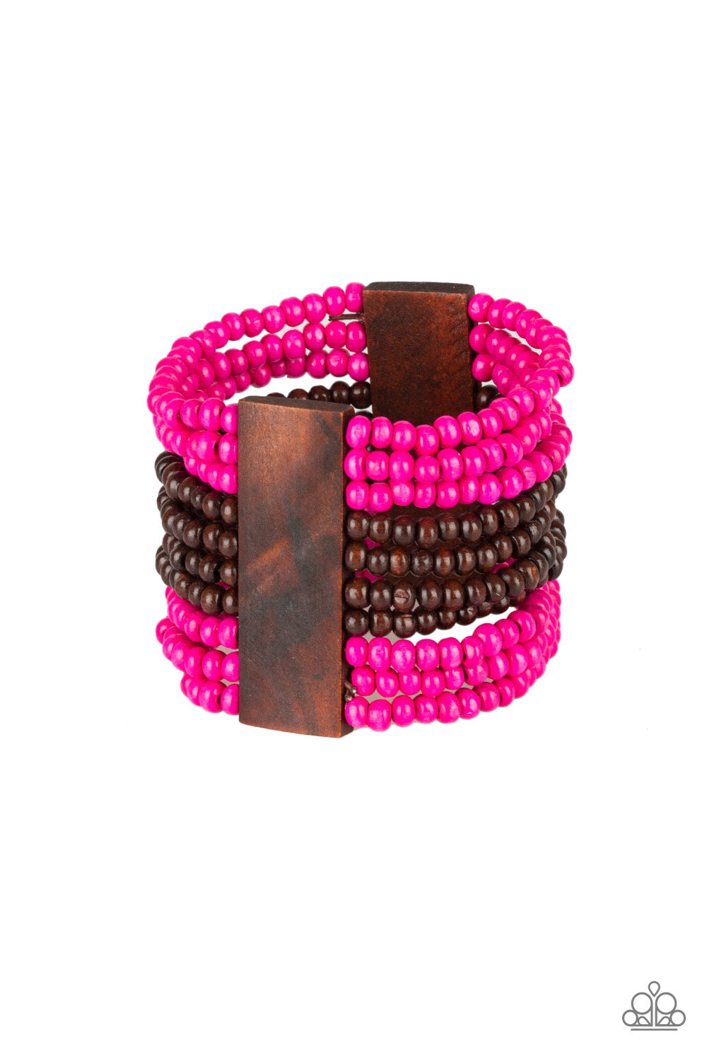 JAMAICAN Me Jam - Pink Bracelet -Paparazzi Accessories - Paparazzi Accessories