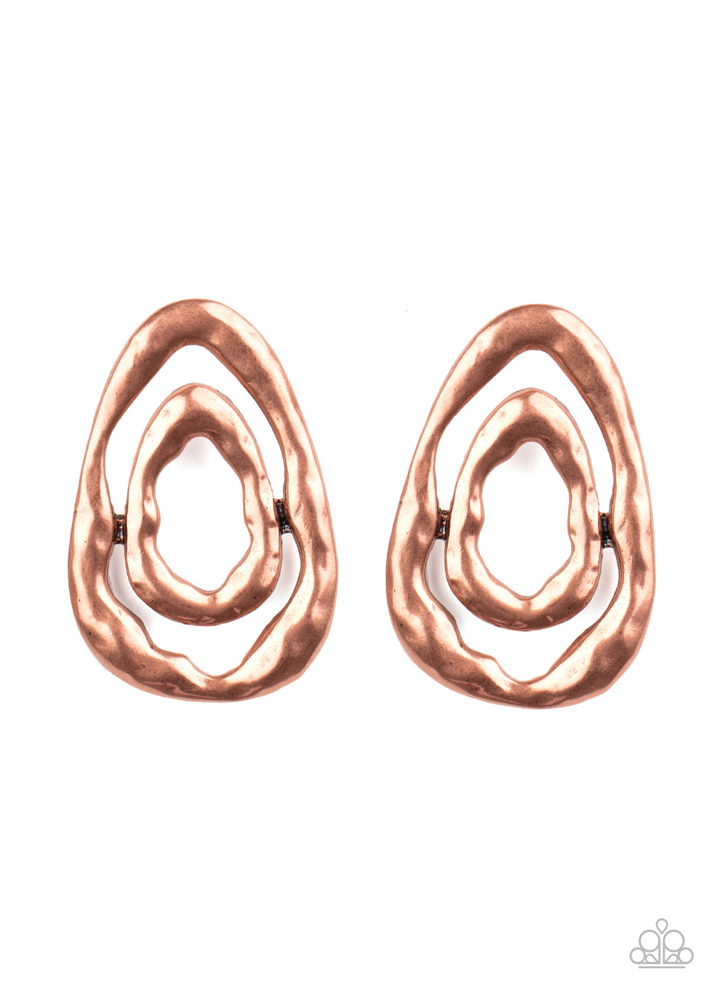 Ancient Ruins - Copper Earrings - Paparazzi Accessories - Paparazzi Accessories