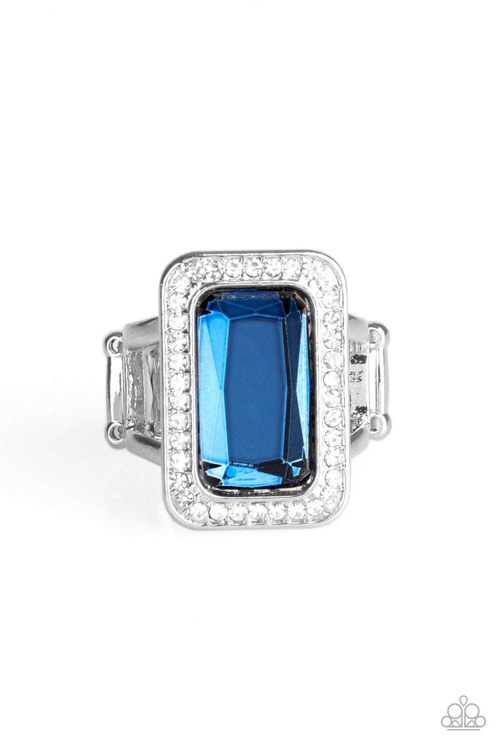 Crown Jewel Jubilee - Blue Ring - Paparazzi Accessories