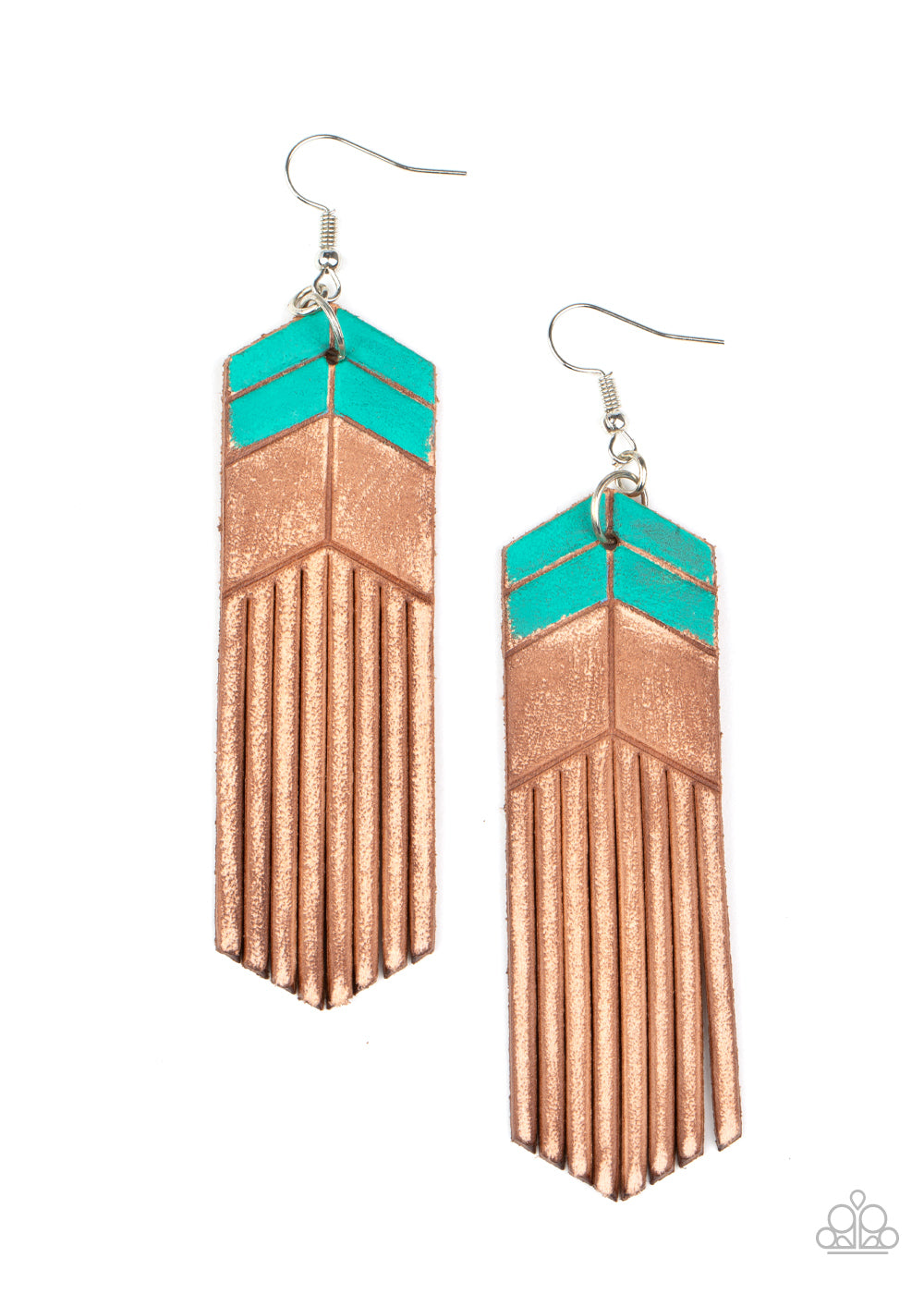 Desert Trails - Blue Earrings - Paparazzi Accessories - Paparazzi Accessories