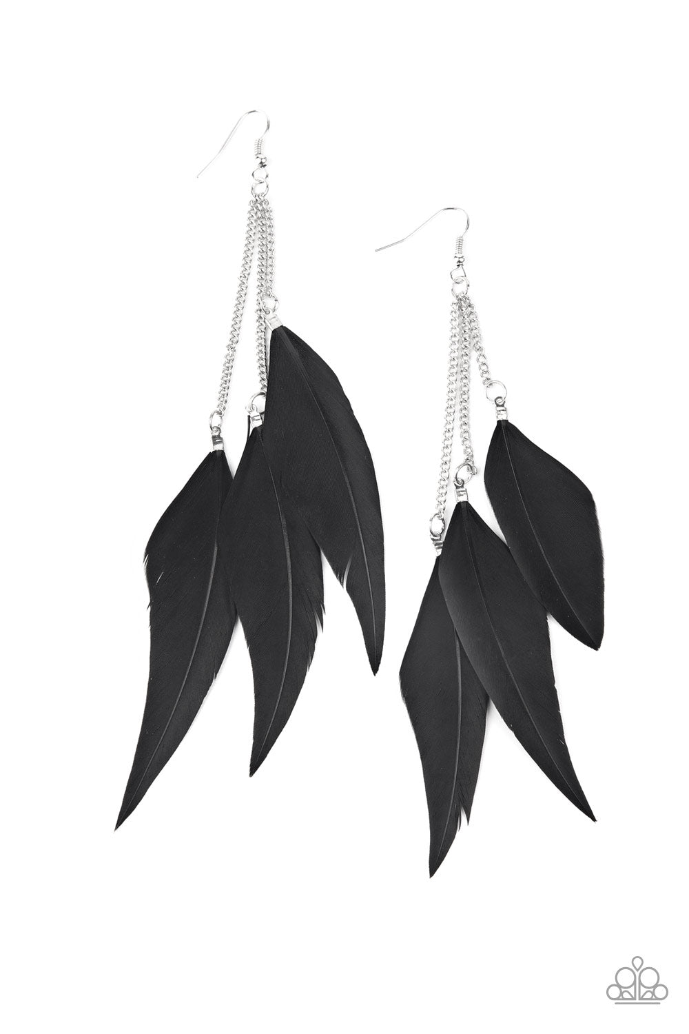 West Side Western - Black Earrings - Paparazzi Accessories - Paparazzi Accessories