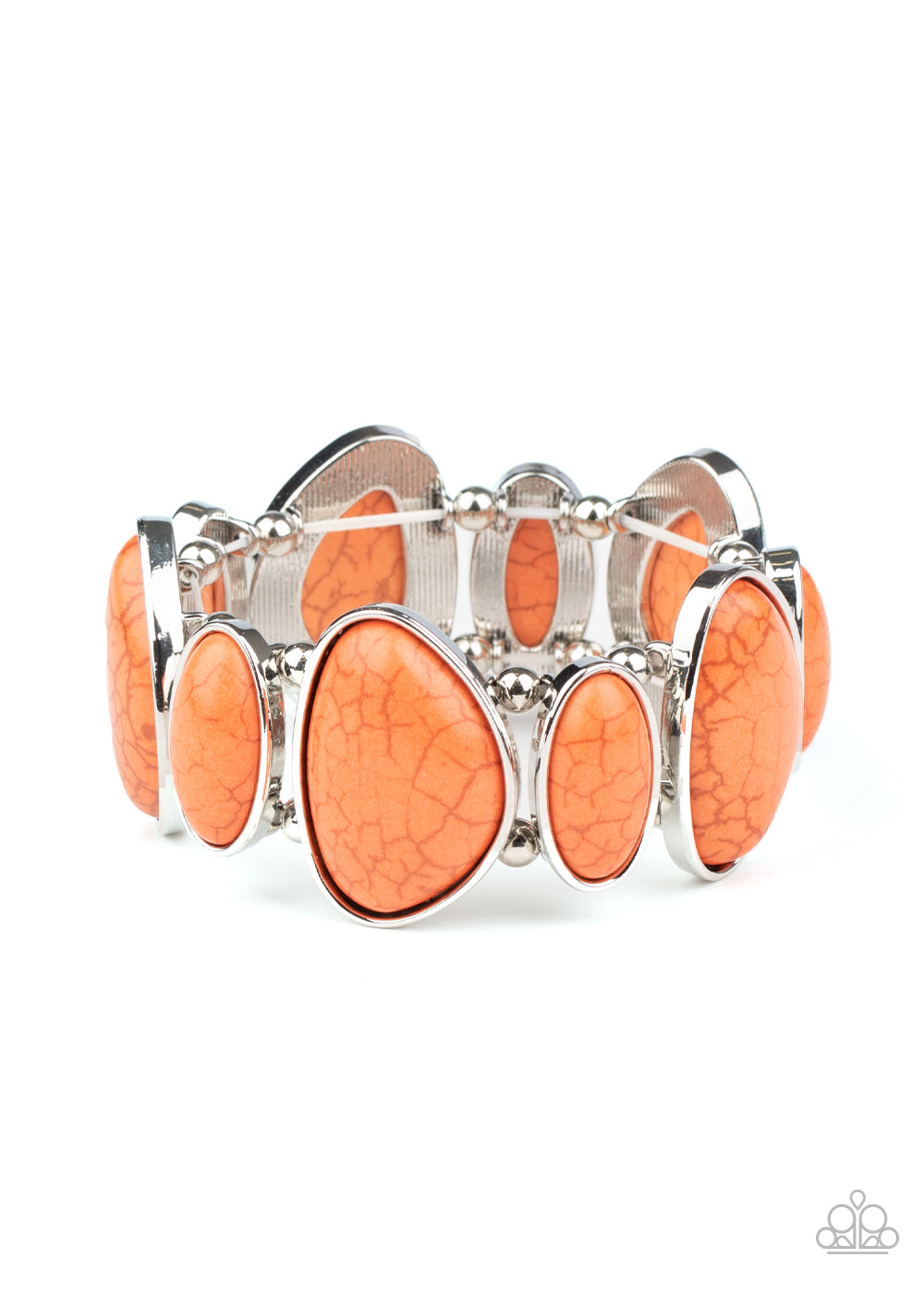 Feel At HOMESTEAD - Orange Bracelet - Paparazzi Accessories - Paparazzi Accessories