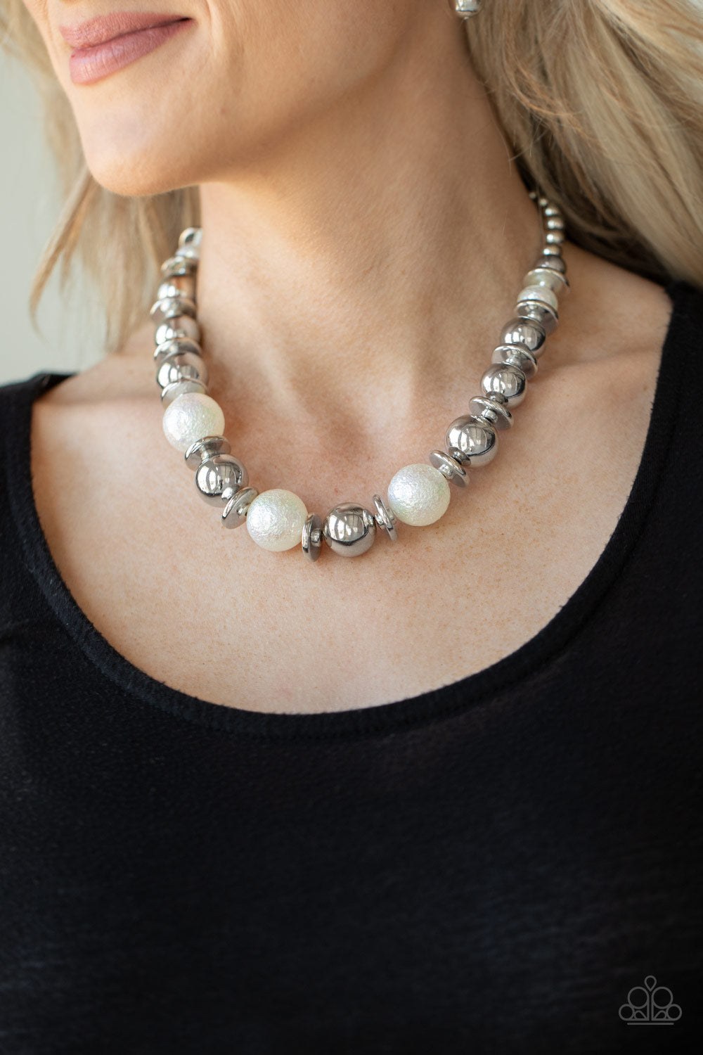 Twinkle Twinkle, I’m The Star - White Necklace - Paparazzi Accessories - Paparazzi Accessories