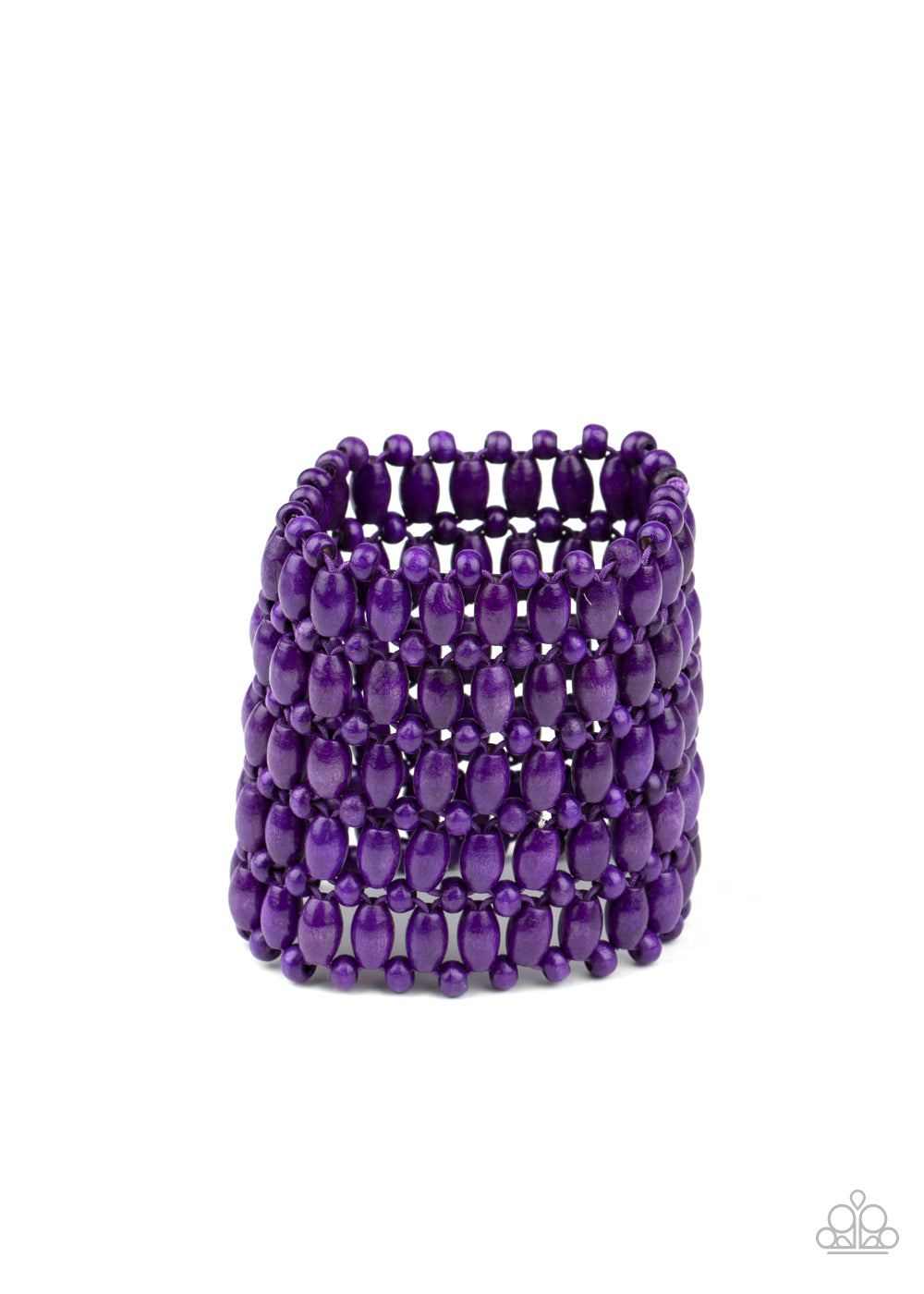 Way Down In Kokomo - Purple Bracelet -Paparazzi Accessories - Paparazzi Accessories