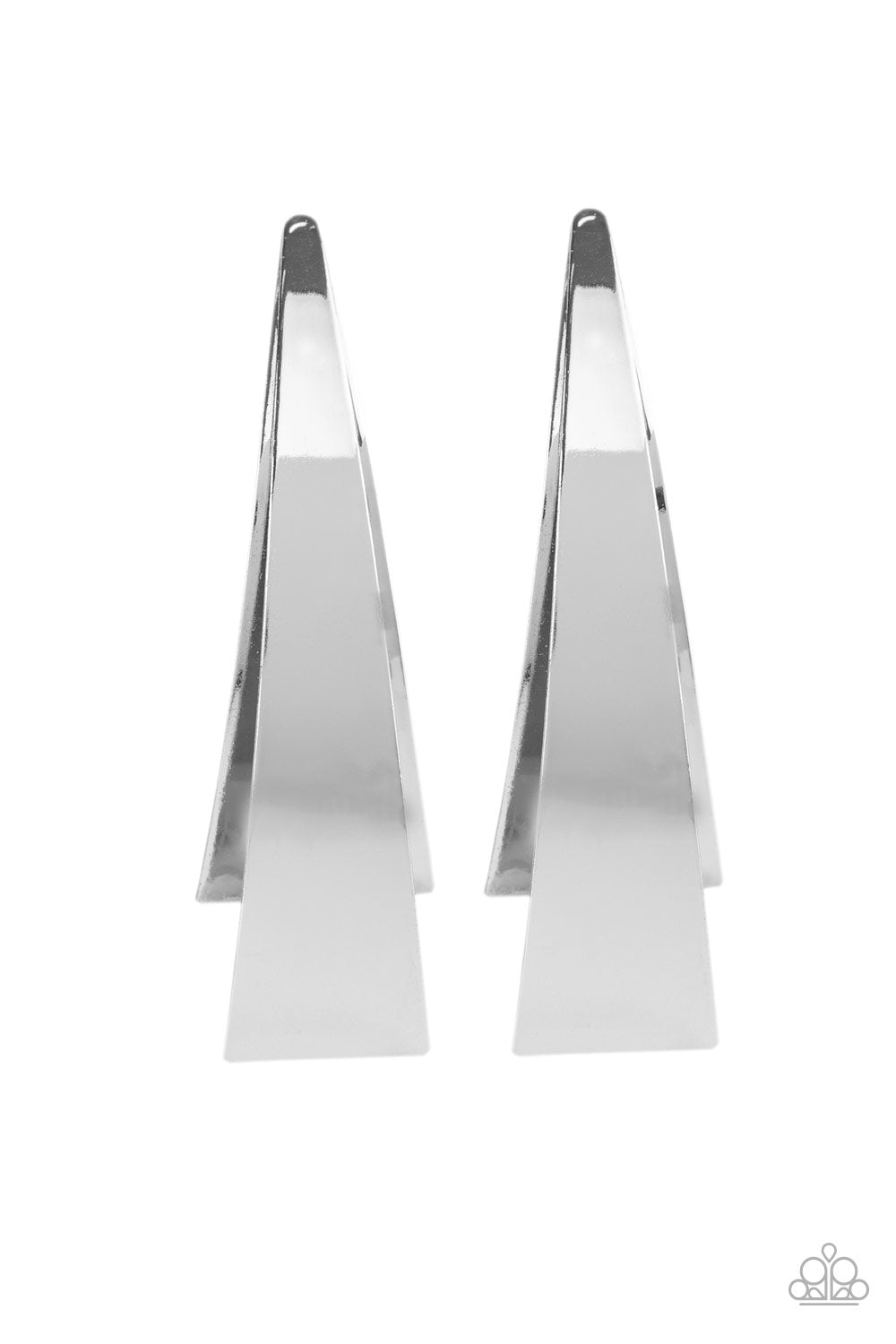 Underestimated Edge - Silver Earrings - Paparazzi Accessories - Paparazzi Accessories