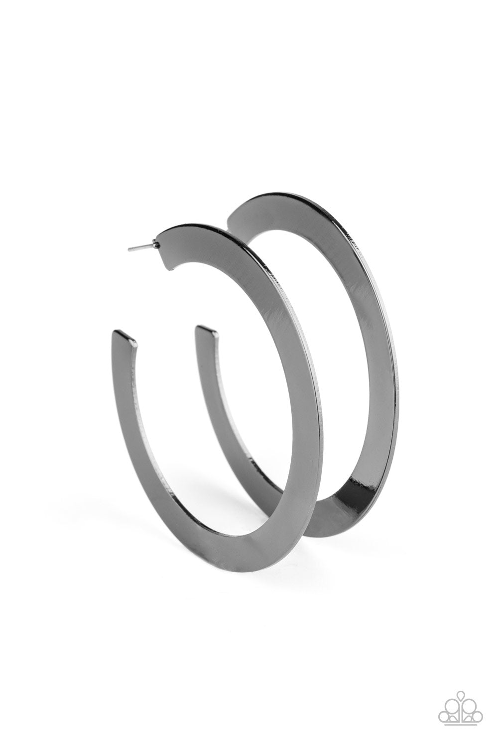 The Inside Track - Black Earrings - Paparazzi Accessories - Paparazzi Accessories