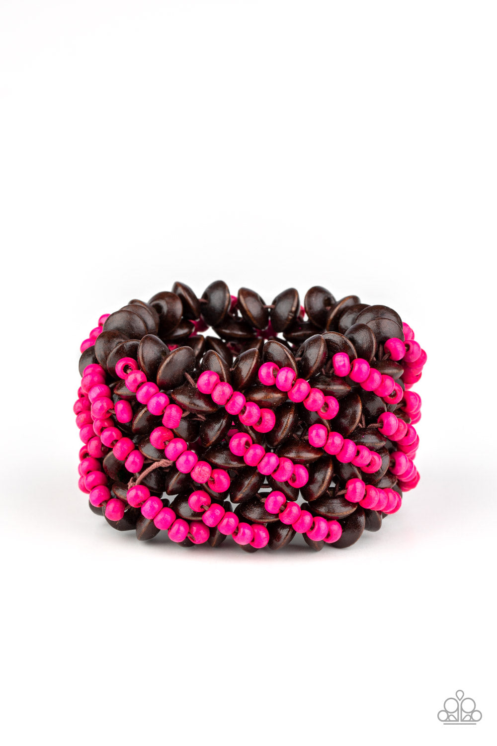 Cozy in Cozumel - Pink Bracelet - Paparazzi Accessories - Paparazzi Accessories