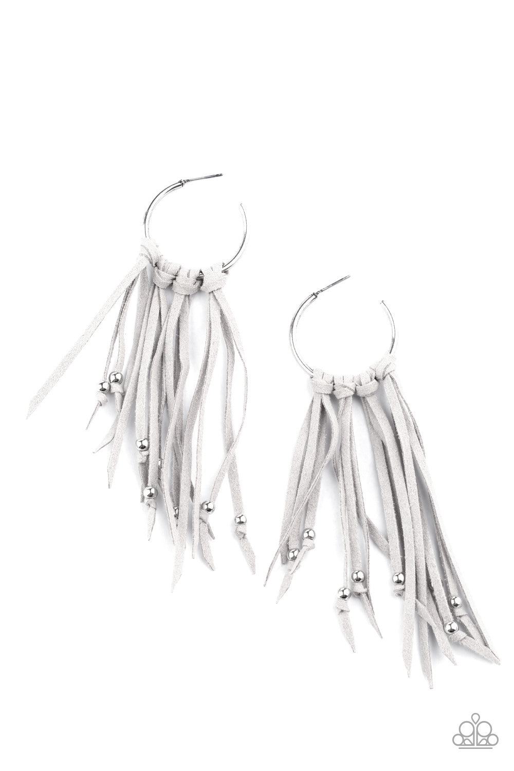 No Place Like HOMESPUN - Silver Earrings - Paparazzi Accessories - Paparazzi Accessories