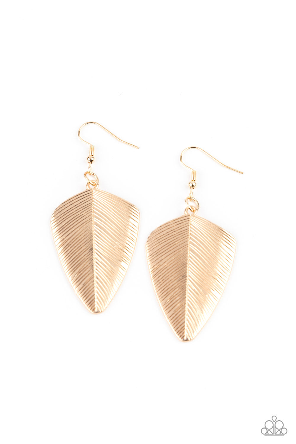 One Of The Flock - Gold Earrings - Paparazzi Accessories - Paparazzi Accessories