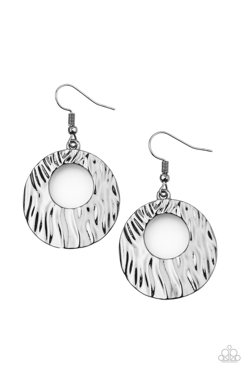 Warped Perceptions - Black Earrings - Paparazzi Accessories - Paparazzi Accessories