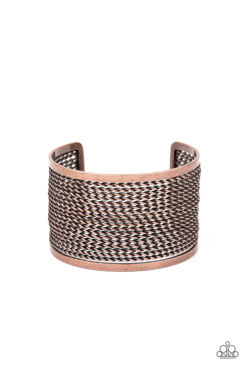 Stacked Sensation - Copper Bracelet - Paparazzi Accessories