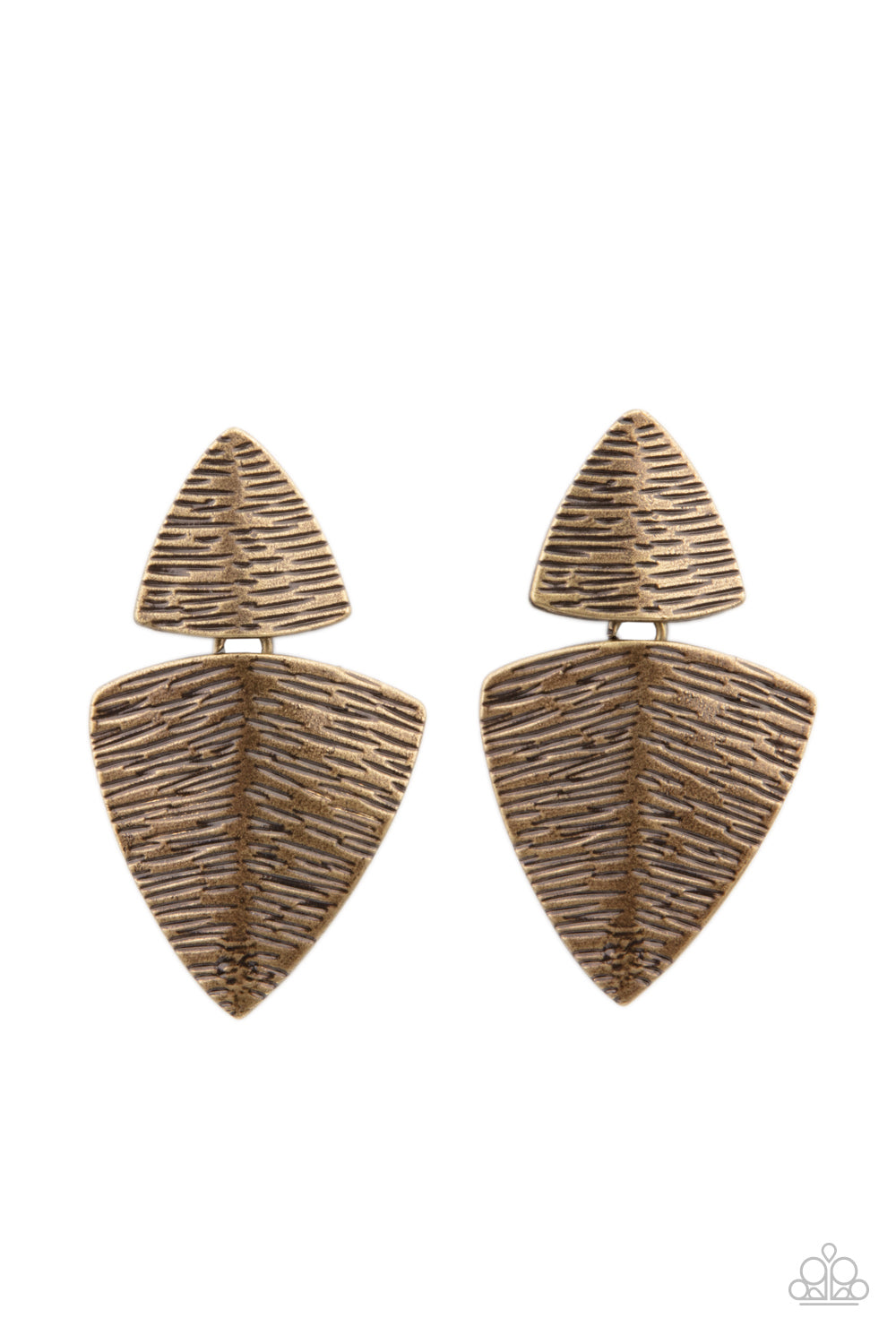 PRIMAL Factors - Brass Earrings - Paparazzi Accessories - Paparazzi Accessories