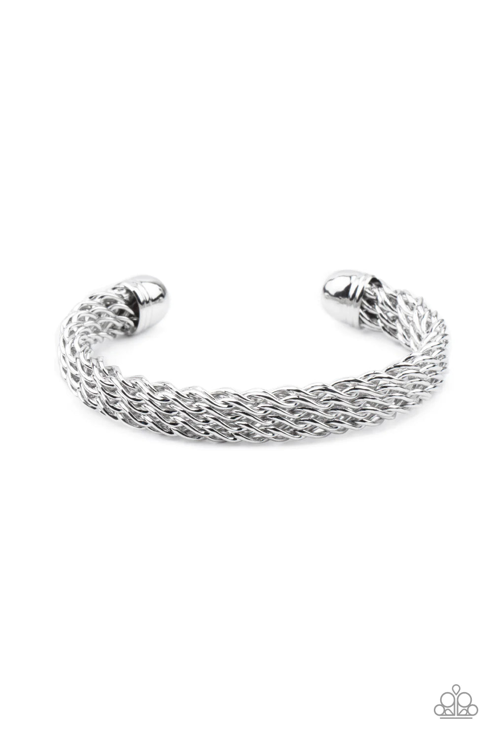Metamorphosis - SILVER MENS BRACELET - Paparazzi Accessories