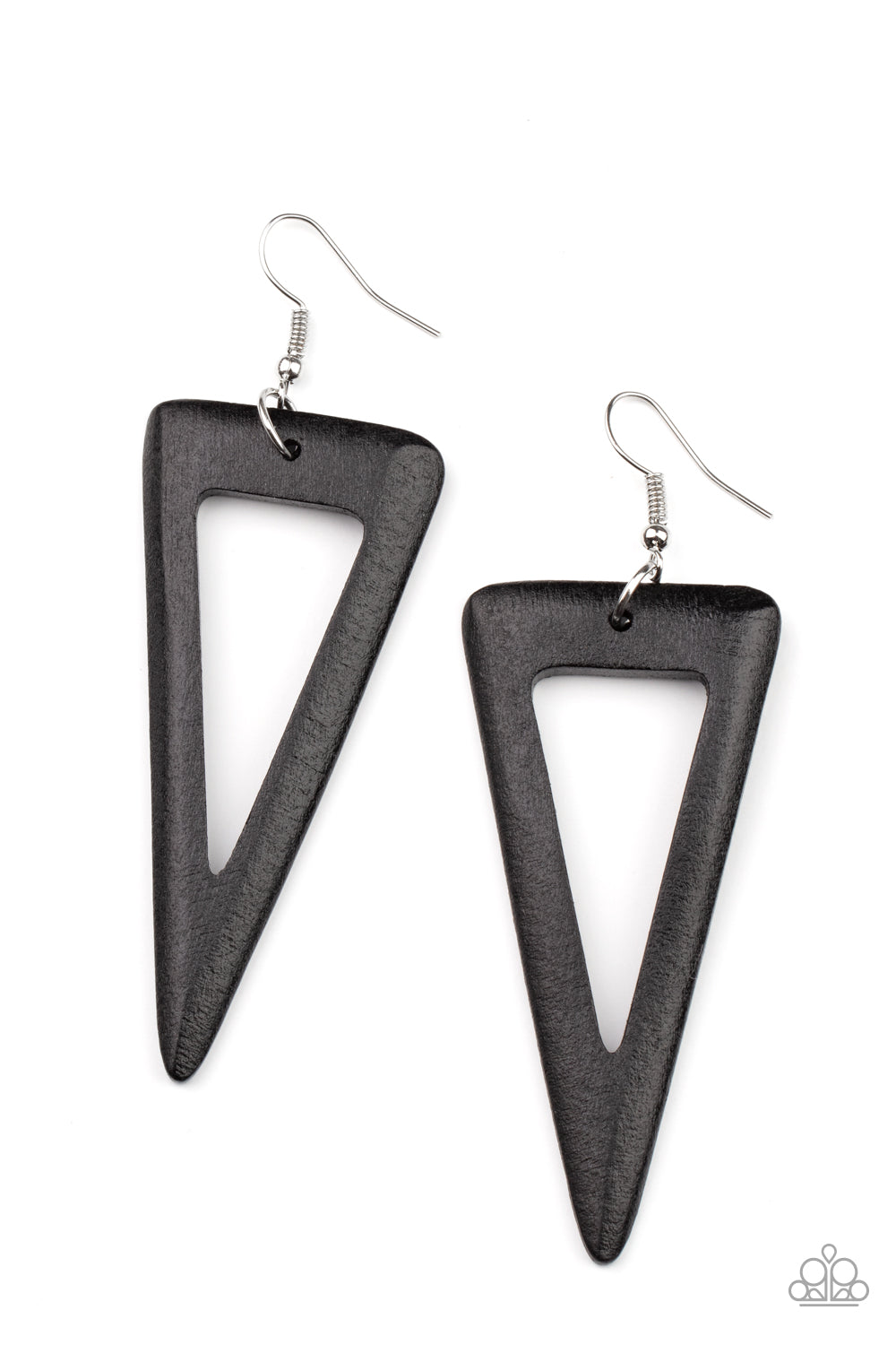 Bermuda Backpacker - Black Earrings - Paparazzi Accessories - Paparazzi Accessories