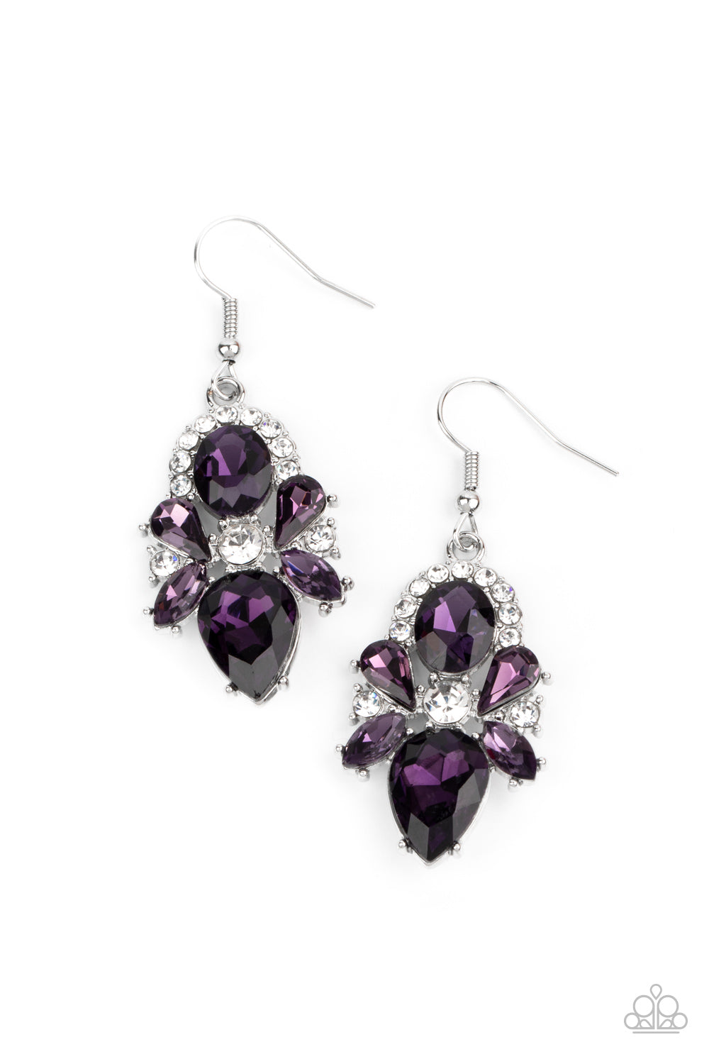 Stunning Starlet - Purple Earrings - Paparazzi Accessories
