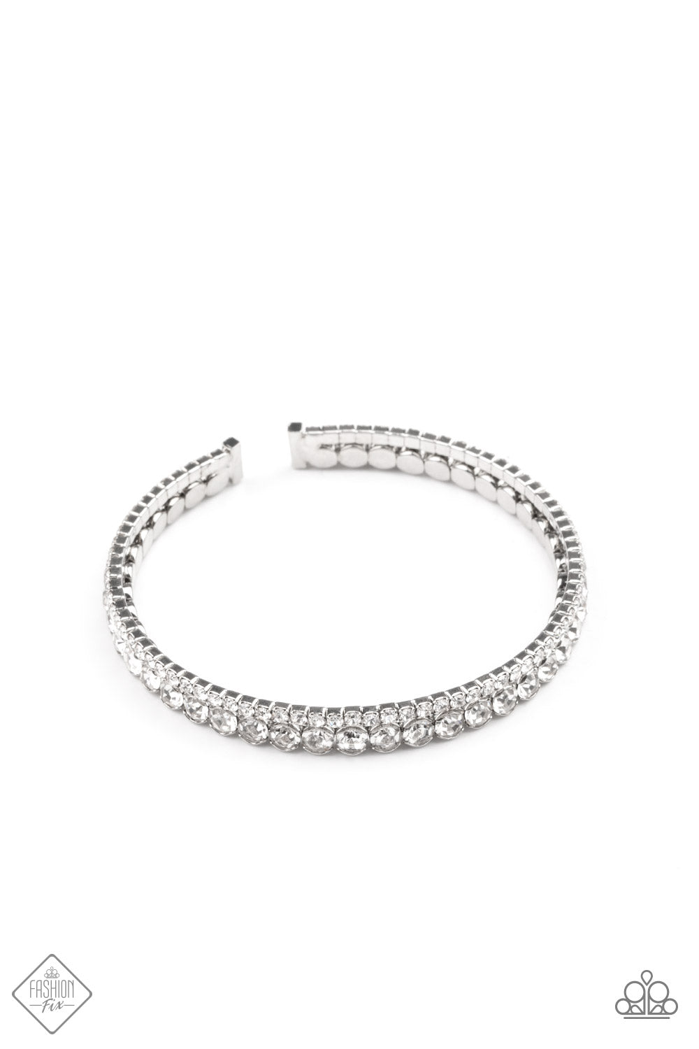 Fairytale Sparkle -W hite Bracelet - Paparazzi Accessories