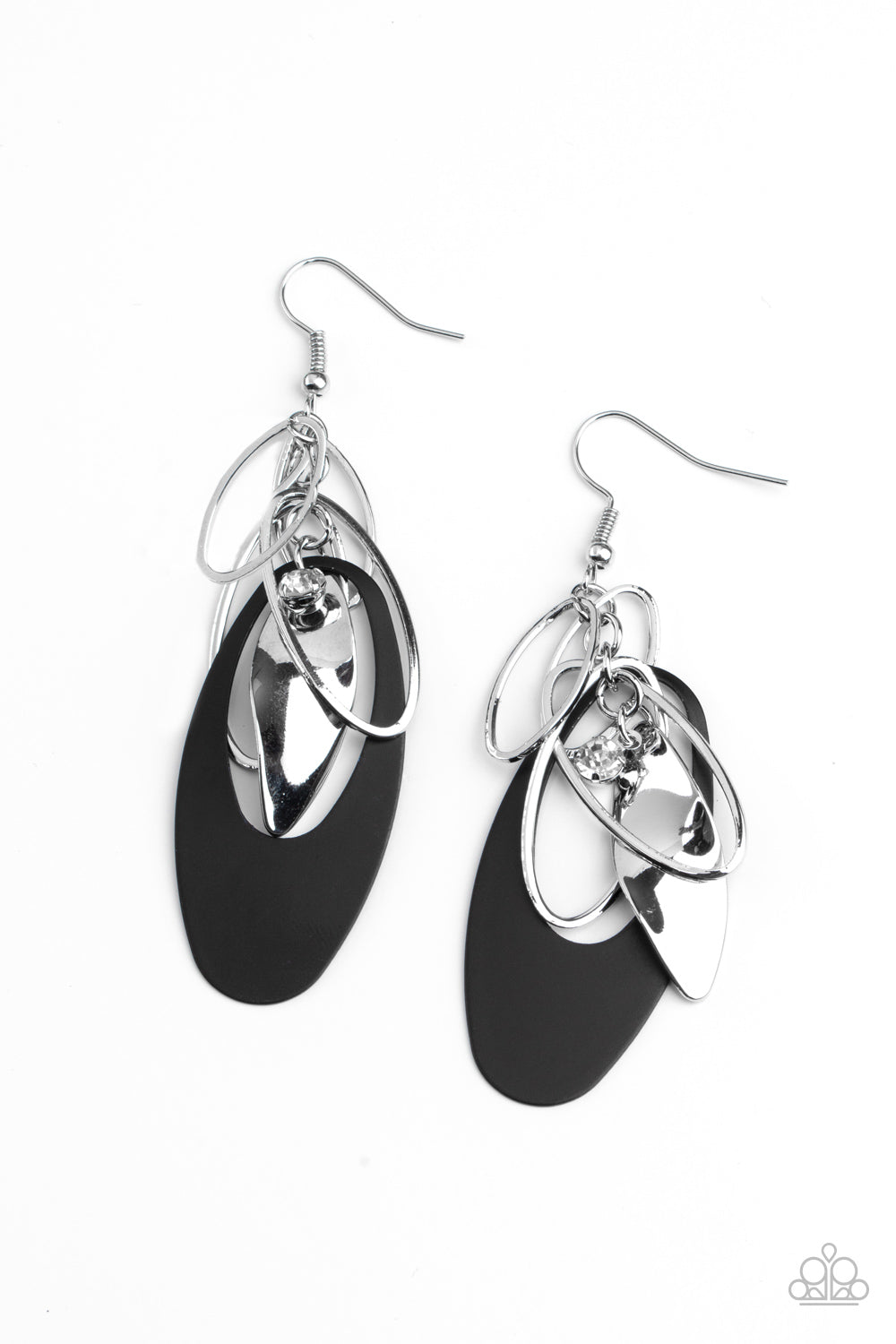 Ambitious Allure - Black Earrings- Paparazzi Accessories - Paparazzi Accessories