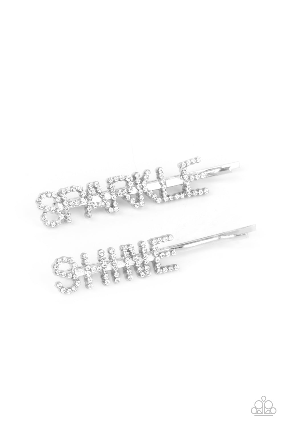 Center of the SPARKLE-verse - White Pins - Paparazzi Accessories - Paparazzi Accessories