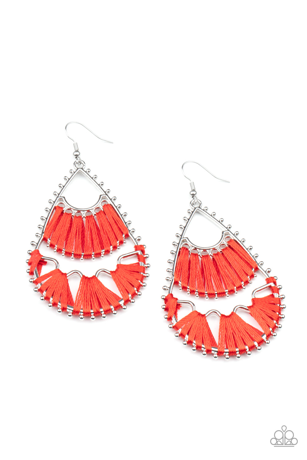 Samba Scene - Red Earrings - Paparazzi Accessories - Paparazzi Accessories