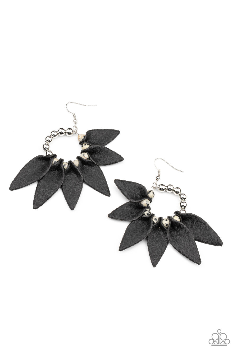 Flower Child Fever - Black Earrings - Paparazzi Accessories - Paparazzi Accessories