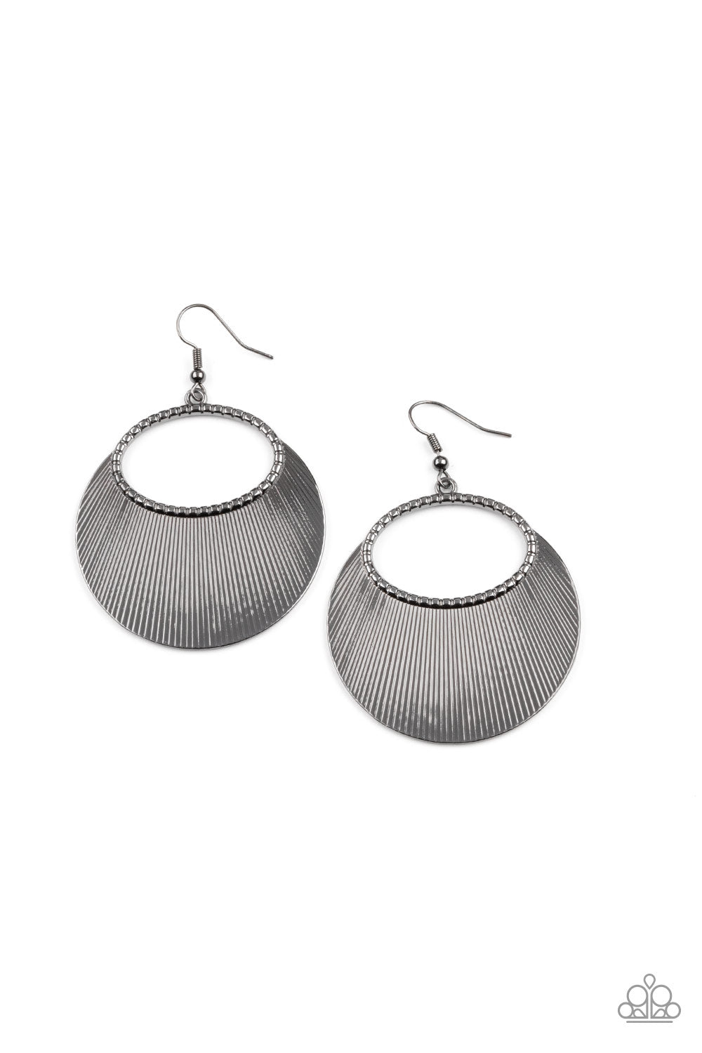 Fan Girl Glam - Black Earrings - Paparazzi Accessories - Paparazzi Accessories