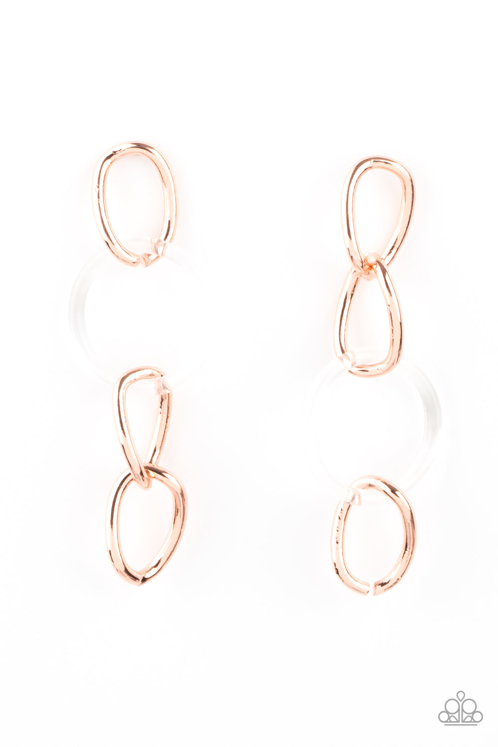 Talk In Circles - Copper Earrings - Paparazzi Accessories - Paparazzi Accessories